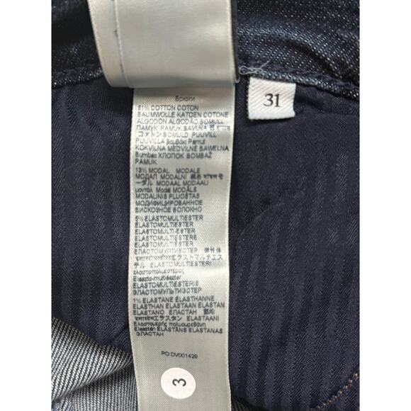 NWT 7 for All Mankind Luxe Vintage Lotta Jean Cisco Dark Wash High Rise Size 31 - Picture 8 of 9